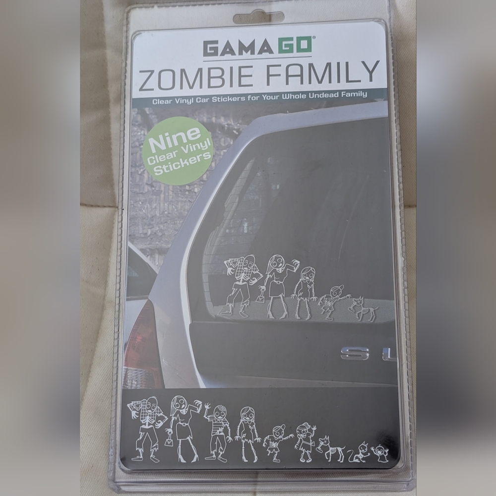 NWT Zombie Family Car Stickers